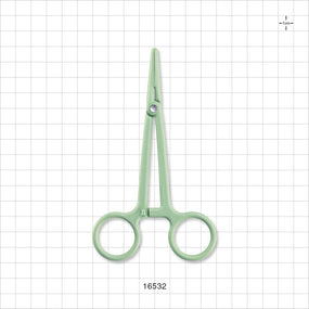 Single-Use Locking Forceps, Green - 5.25 inch (133 mm) - 16532