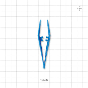 Single-Use Tweezer Forceps, Blue - 3.5 inch (90 mm) - 16536