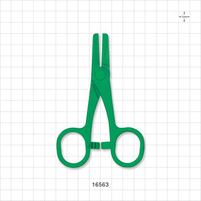 Single-Use Locking Forceps, Green - 4.75 inch (121 mm) - 16563