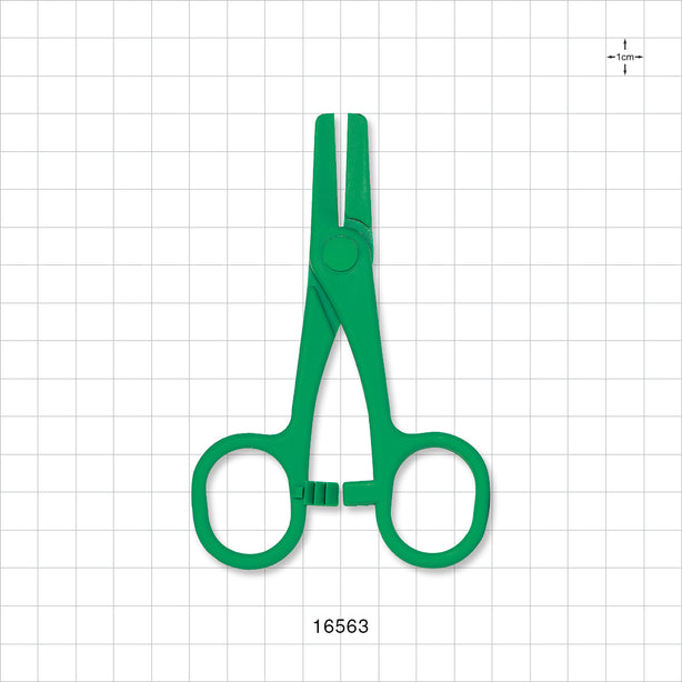 Single-Use Locking Forceps, Green - 4.75 inch (121 mm) - 16563