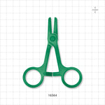 Single-Use Locking Forceps, Green - 4.25 inch (108 mm) - 16564