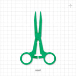 Single-Use Locking Kocher Forceps, Green - 5.5 inch (140 mm) - 16567