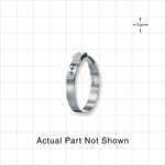 Oetiker StepLess Ear Clamp, Degreased, 100/Bag - 7 mm x 0.6 mm Band; 0.425 inch Closed - 0.524 inch Open Range (10.8 mm - 13.3 mm) - 16700993