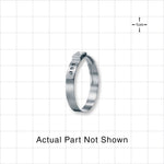 Oetiker StepLess Ear Clamp, Degreased, 100/Bag - 7 mm x 0.6 mm Band; 0.882 inch Closed - 1.008 inch Open Range (22.4 mm - 25.6 mm) - 16701072