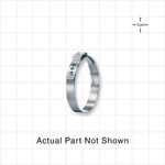 Oetiker StepLess Ear Clamp, Degreased, 100/Bag - 7 mm x 0.6 mm Band; 1.3 inch Closed – 1.42 inch Open Range (32.9 mm – 36.1 mm) - 16708989