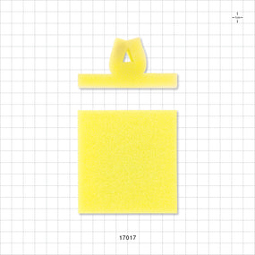 Large Wing Sponge - 3 1/2 inch x 3 1/2 inch x 1 inch - 17017