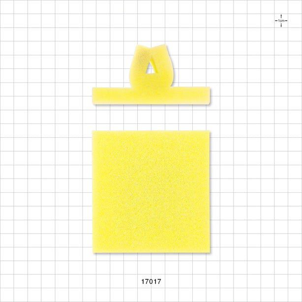 Large Wing Sponge - 3 1/2 inch x 3 1/2 inch x 1 inch - 17017