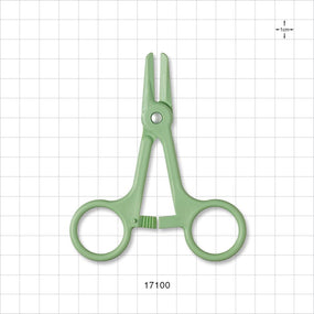Single-Use Locking Forceps, Green - 4 inch (102 mm) - 17100