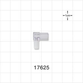 Elbow Connector, Female Luer Slip, Male Luer Slip, Clear -  - 17625