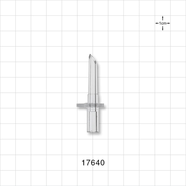 Spike, Non-Vented - 0.157 inch ID/0.283 inch OD (3.99 mm/7.18 mm) - 17640