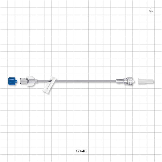 Extension Line, Female Luer Lock to Male Luer with Spin Lock, Slide Clamp and Non-Vented Caps - 0.047 inch ID x 0.088 inch OD (1.2 mm x 2.2 mm); 6 inch (152.4 mm) - 17648