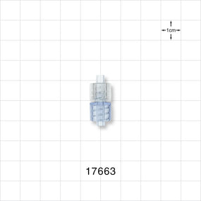 Male Luer Lock to Male Luer Lock w/Spin Lock, Clear -  - 17663