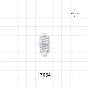 Male Luer Lock to Male Luer Lock w/Spin Lock, Clear -  - 17664