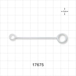 Strap for Cap, White - 0.236 inch x 0.332 inch ID Application Loops (5.99 mm x 8.43 mm) - 17675