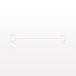 Strap for Cap, White - 0.225 inch x 0.205 inch ID Application Loops (5.71 mm x 5.2 mm) - 17676