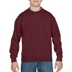 Gildan Activewear Heavy Blend 18000B Maroon Youth Crew Neck Sweatshirt, Wine, Size L - 1 Each
