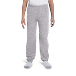 Gildan Activewear Unisex 50% polyester/50% cotton Sweatpants, Sport Gray, Size L, Youth - 18200BGRYL