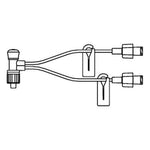Smiths Medical IV Extension Set Mini Bifuse* 7 Inch Tubing Without Filter - Box of 25 - MBF27DTL-BX