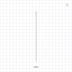 Small Round Tip Swab With White Handle, - 6 inch (152.4 mm) - 19701