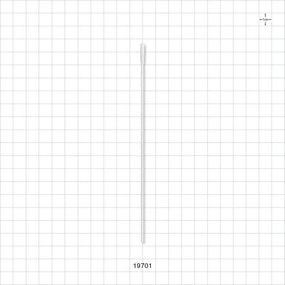 Small Round Tip Swab With White Handle, - 6 inch (152.4 mm) - 19701