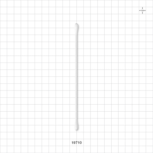 Swab, Dual Ended Round Tip, White Handle - 6 inch (152 mm) - 19710
