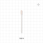 Precision Swab with White Handle; 50/Bag - 3 inch (76.2 mm), 0.21 inch (5.3 mm) Head, 100 ppi - 19814