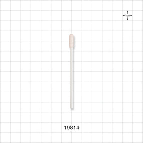 Precision Swab with White Handle; 50/Bag - 3 inch (76.2 mm), 0.21 inch (5.3 mm) Head, 100 ppi - 19814