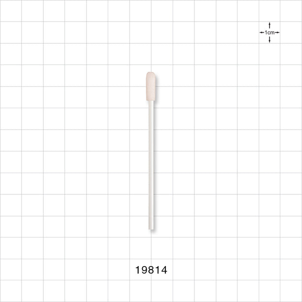 Precision Swab with White Handle; 50/Bag - 3 inch (76.2 mm), 0.21 inch (5.3 mm) Head, 100 ppi - 19814