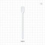 5" White Rectangular Foam Tip, White Handle - 5 inch (127 mm); 0.47 inch Head (12 mm) - 19818