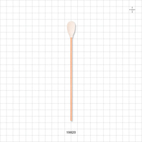 Large Foam Tip Swab with Wood Handle; 50/Bag - 6 inch (152.4 mm); 0.47 inch Head (12 mm) - 19820
