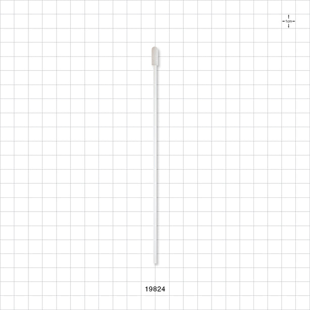 Precision Foam Tip Swab with Natural Straw-Like Handle; 50/Bag - 6 inch (152.4 mm); 0.19 inch Head (4.7 mm) - 19824