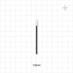 Precision Swab, Anti-Static Handle, Black, 500/Bag - 2.75 inch (70 mm) - 19844