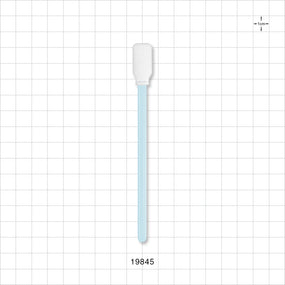 Foam Tip Swab, Light Blue, 100/Bag - 4.92 inch (125 mm) - 19845