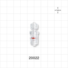 Male Luer Lock to Rotating Male Luer Lock, Clear -  - 20022