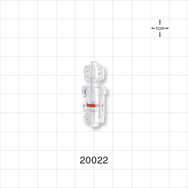 Male Luer Lock to Rotating Male Luer Lock, Clear -  - 20022