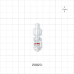 Female Luer Lock, Rotating Male Luer Lock, Clear -  - 20023