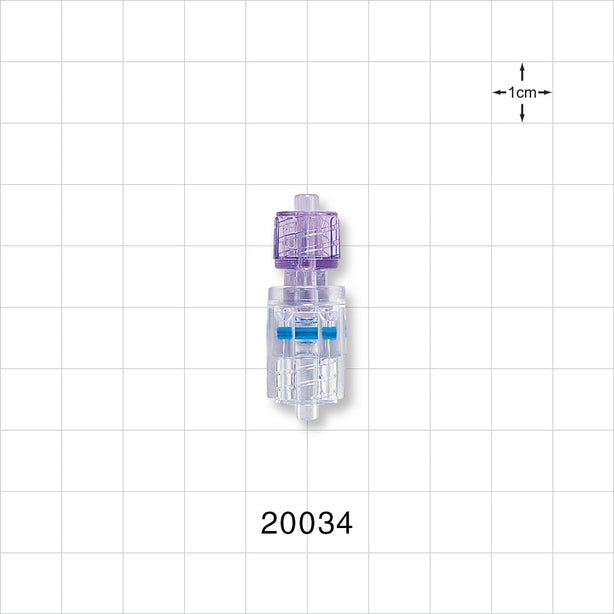 Male Luer Lock to High Pressure Rotating Male Luer Lock, Clear - 1200 psi - 20034