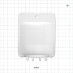 Aramus™ 2D Bag Chamber, 2 Ports, Non-Sterile - 50 ml; Both Ports Fit 1/8 inch ID Tubing (0.125 inch, 3.18 mm) - 20501