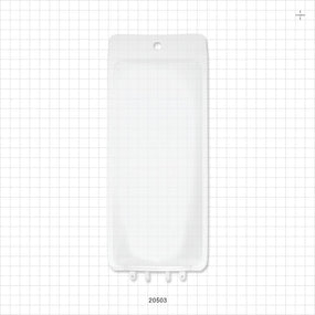 Aramus™ 2D Bag Chamber, 2 Ports, Non-Sterile - 250 ml; Both Ports Fit 1/8 inch ID Tubing (0.125 inch, 3.18 mm) - 20503