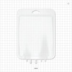Aramus™ 2D Bag Chamber, 3 Ports, Non-Sterile - 500 ml; 2 Ports Fit 1/4 inch ID Tubing (0.25 inch, 6.35 mm); 1 Port Fits 1/8 inch ID Tubing (0.125 inch, 3.18 mm) - 20504