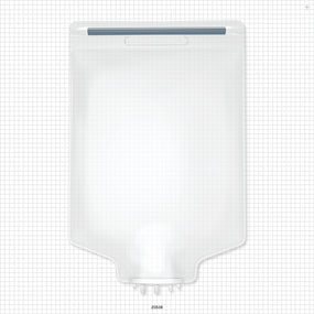 Aramus™ 2D Bag Chamber, 3 Ports, Non-Sterile - 10 Liter; 2 Ports Fit 3/8 inch ID Tubing (0.375 inch, 9.53 mm); 1 Port Fits 1/4 inch ID Tubing (0.25 inch, 6.35 mm) - 20508
