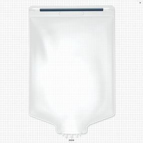 Aramus™ 2D Bag Chamber, 3 Ports, Non-Sterile - 20 Liter; 2 Ports Fit 3/8 inch ID Tubing (0.375 inch, 9.53 mm); 1 Port Fits 1/4 inch ID Tubing (0.25 inch, 6.35 mm) - 20509