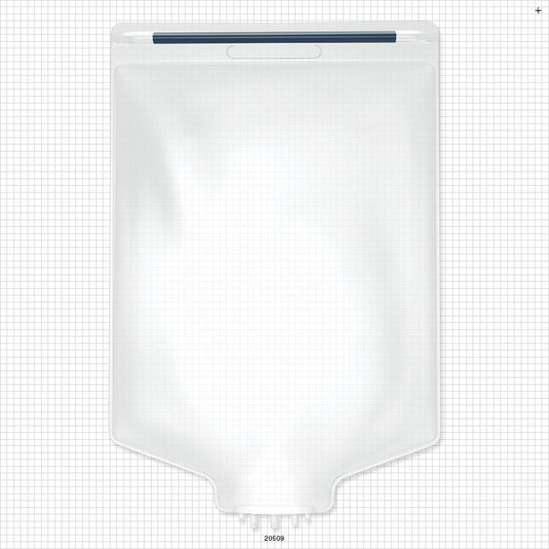 Aramus™ 2D Bag Chamber, 3 Ports, Non-Sterile - 20 Liter; 2 Ports Fit 3/8 inch ID Tubing (0.375 inch, 9.53 mm); 1 Port Fits 1/4 inch ID Tubing (0.25 inch, 6.35 mm) - 20509