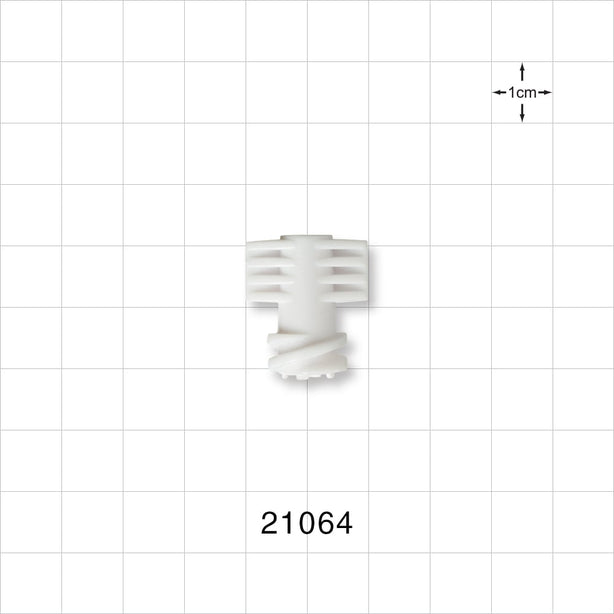 Female Vented Cap - Fits 0.268 inch (6.8 mm) Male Connector, White - 21064
