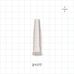 Straight Connector, Reducer, Barbed, Tubing Port, Natural - Fits 0.212 inch - 0.358 inch ID Tubing x 0.315 inch ID (5.4 mm - 9.1 mm x 8 mm) - 21177