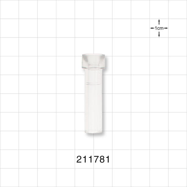 Oxygen Bushing, DEHP-Free, Clear - 0.24 inch ID (6 mm); 70 Durometer - 211781