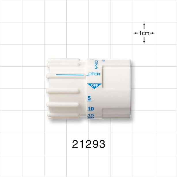 Flow Regulator - Flow Rate 5-250 ml/h; Fits 0.118 inch ID x 0.161 inch OD Tubing (3 mm x 4.1 mm) - 21293
