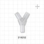 Y Connector, Tubing Ports, Natural - Fits 5/16 inch ID Tubing (0.313 inch, 7.94 mm) - 218252