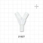 Y Connector, Barbed, Natural - Fits 5/16 inch ID Tubing (0.313 inch, 7.94 mm) - 21827