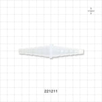 Straight Connector, Barbed, Natural - Fits 1/4 inch - 7/16 inch ID Tubing (0.25 inch - 0.438 inch, 6.35 mm - 11.11 mm) - 221211